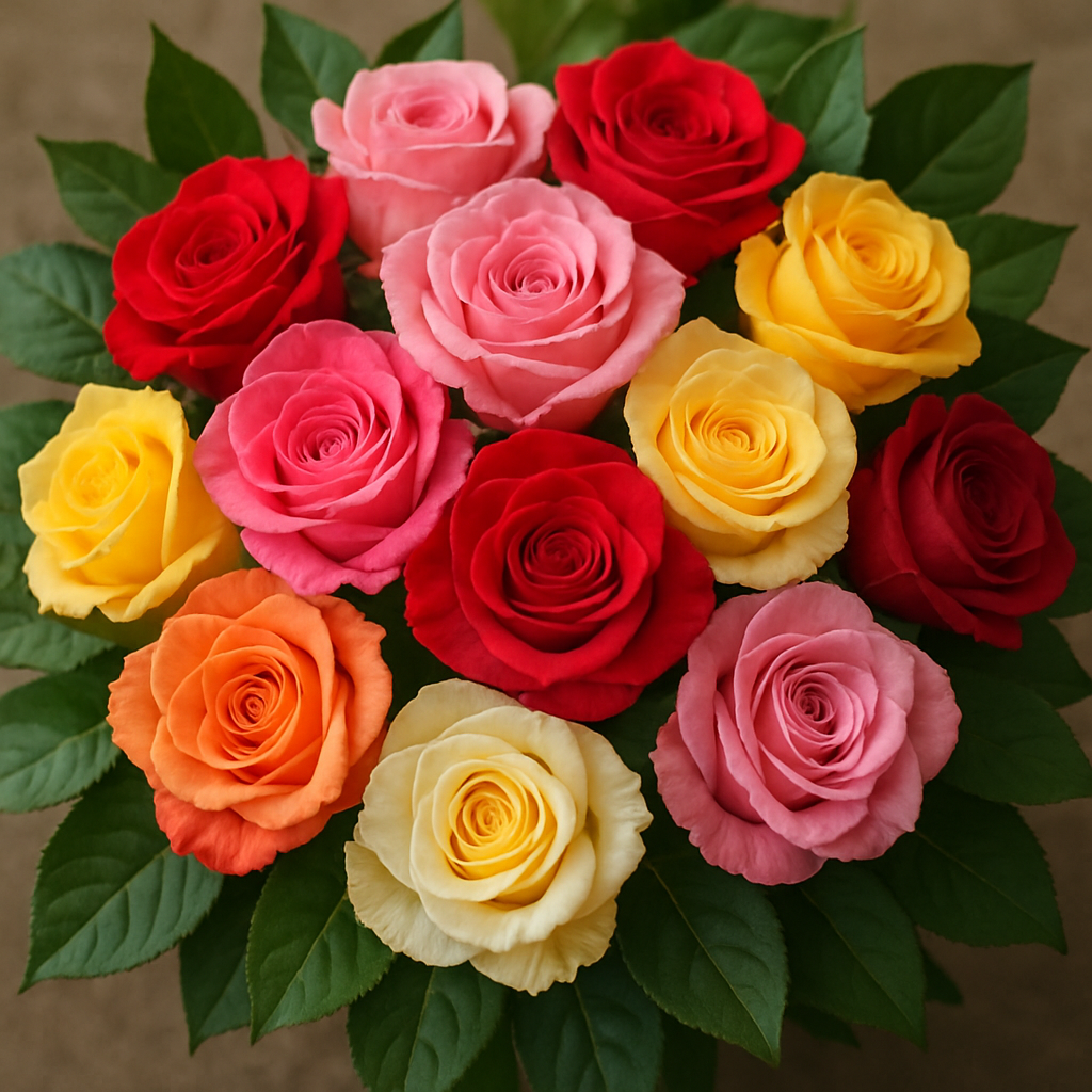 A beautiful bouquet of roses