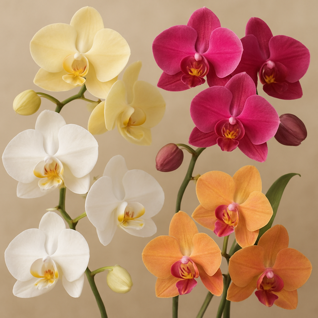 An elegant display of orchids